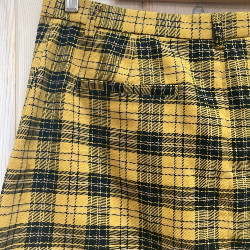 BB Dakota Yellow and Black Plaid Mini Skirt - Picture 9 of 10